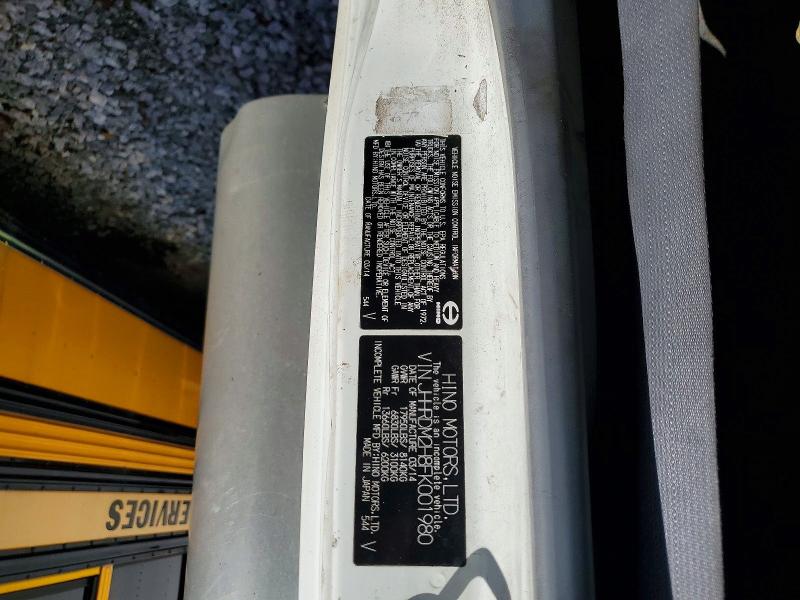 Продаж на аукціоні авто 2015 Hino 195, vin: JHHRDM2H8FK001980, номер лоту: 67503236