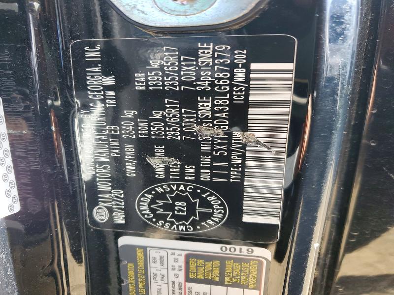 Продаж на аукціоні авто 2020 Kia Sorento, vin: 5XYPGDA38LG687379, номер лоту: 69882256