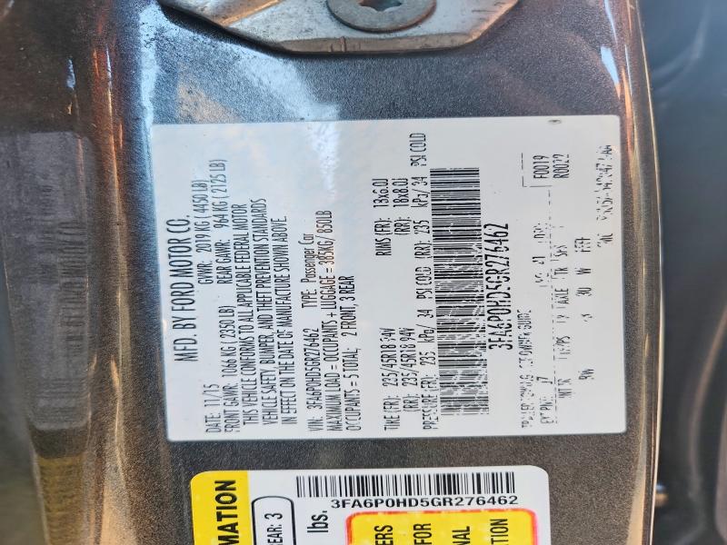 Продаж на аукціоні авто 2016 Ford Fusion, vin: 3FA6P0HD5GR276462, номер лоту: 67793866