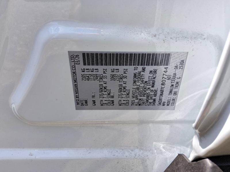 Aukcja sprzedaży 2026 Nissan Rogue, vin: 5N1BT3BA8TC807744, numer aukcji: 65867666