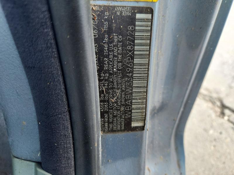 Aukcja sprzedaży 2006 Bmw 325, vin: WBABW33496PX87728, numer aukcji: 70145926