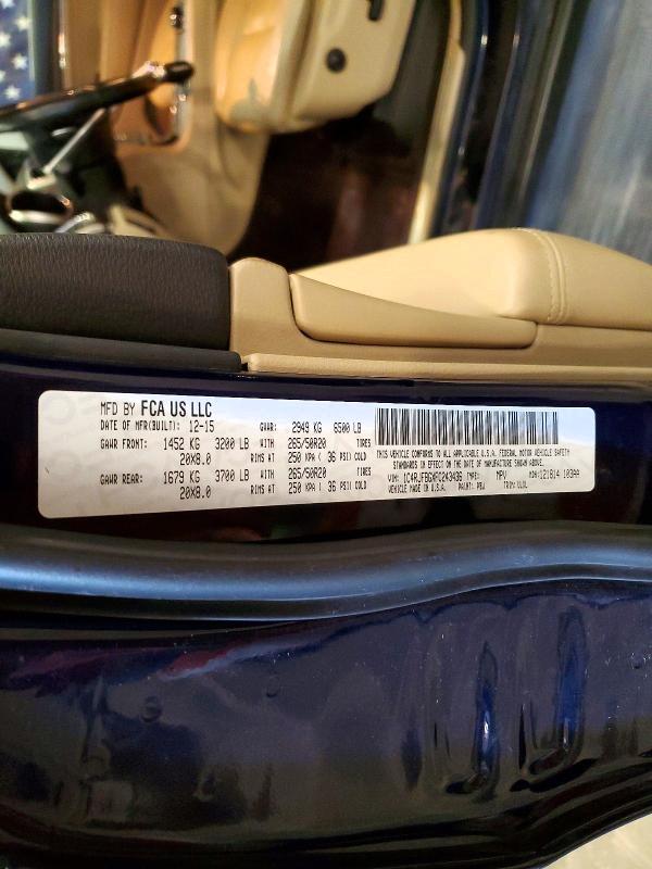 Aukcja sprzedaży 2015 Jeep Grand Cherokee, vin: 1C4RJFBGXFC243436, numer aukcji: 67827866