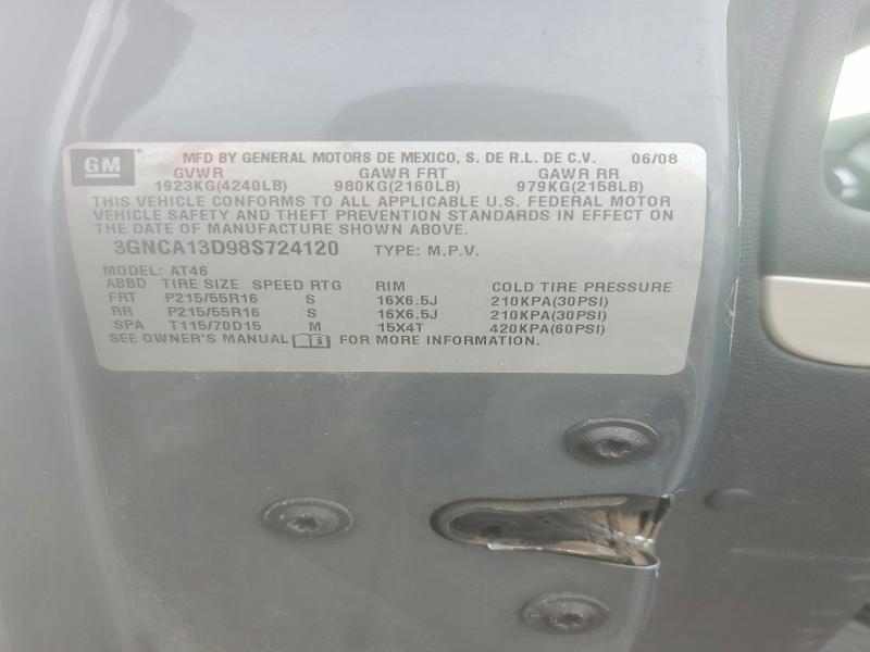Продажа на аукционе авто 2008 Chevrolet Hhr, vin: 3GNCA13D98S724120, номер лота: 67379726