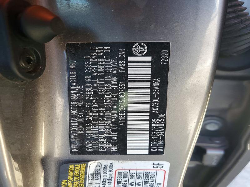 70680056 :رقم المزاد ، 4T1BE32K15U637954 vin ، 2005 Toyota Camry مزاد بيع