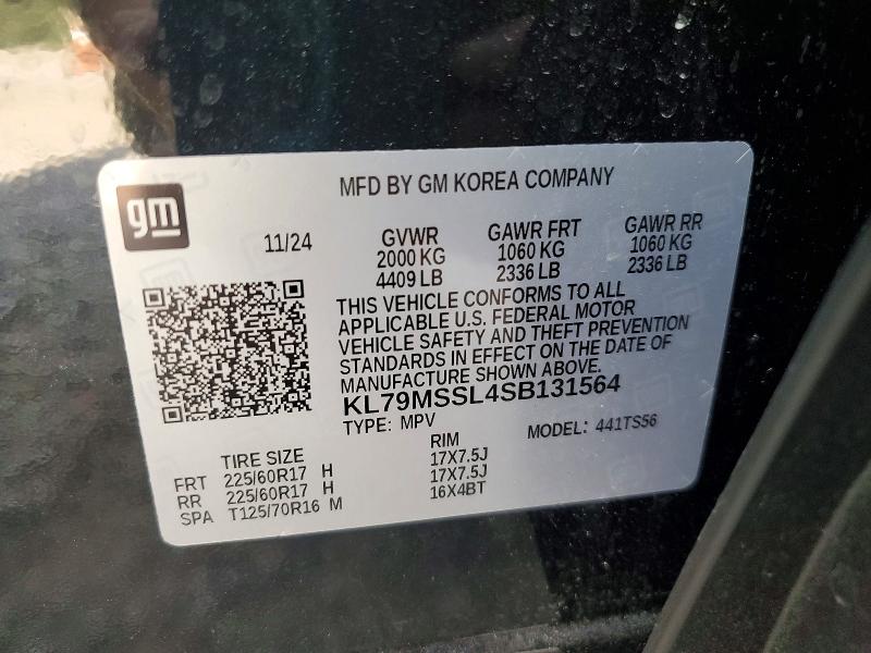 Продажа на аукционе авто 2025 Chevrolet Trailblazer, vin: KL79MSSL4SB131564, номер лота: 68392996