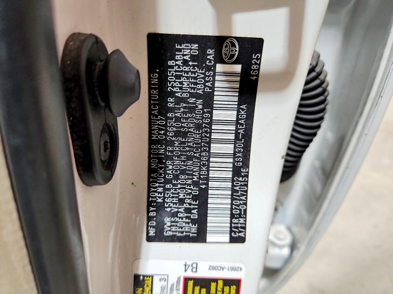 Продаж на аукціоні авто 2007 Toyota Avalon, vin: 4T1BK36B37U237691, номер лоту: 70265856