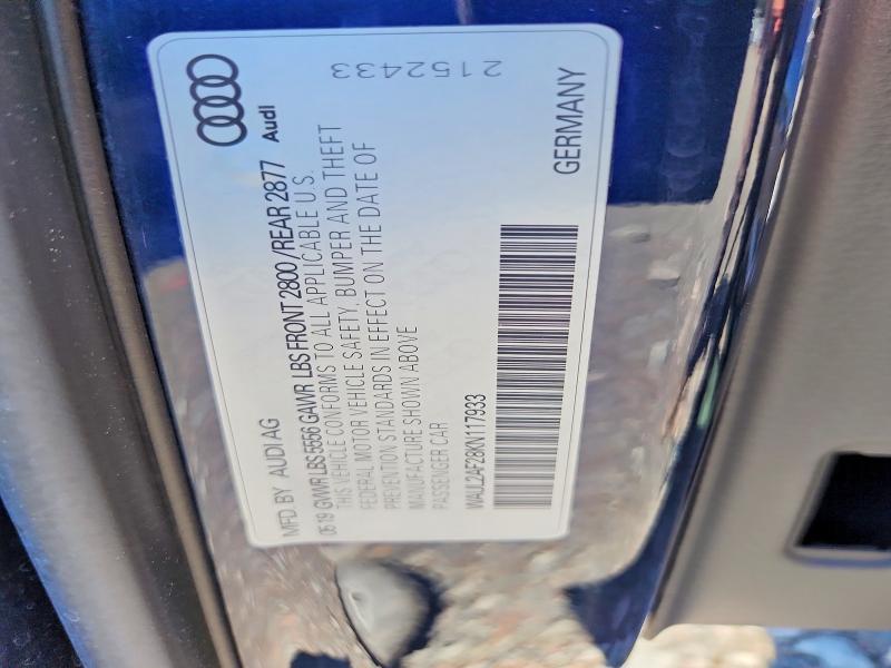 Aukcja sprzedaży 2019 Audi A6, vin: WAUL2AF28KN117933, numer aukcji: 66887386