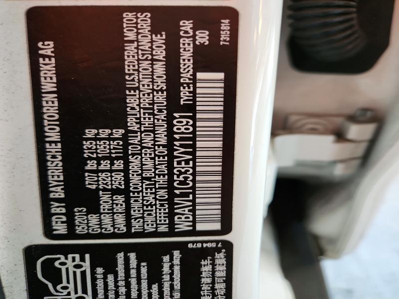 Aukcja sprzedaży 2014 Bmw X1, vin: WBAVL1C53EVY11891, numer aukcji: 68098296