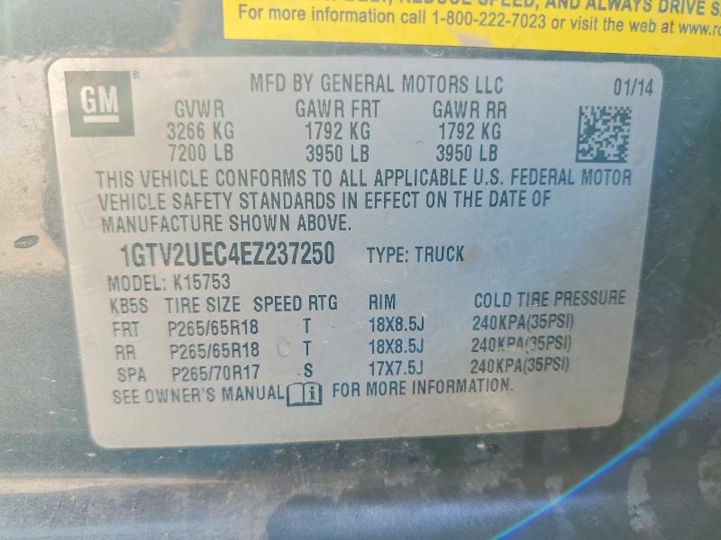 Aukcja sprzedaży 2014 Gmc Sierra, vin: 1GTV2UEC4EZ237250, numer aukcji: 68187416