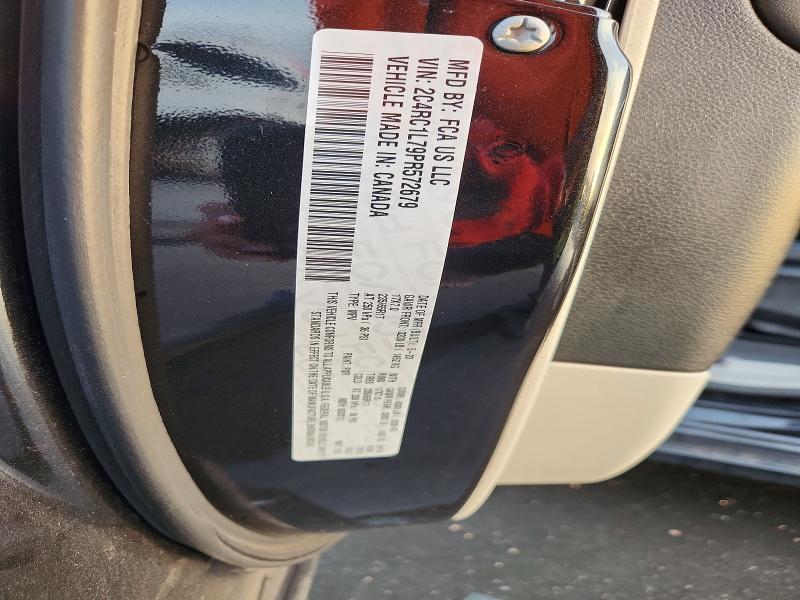 69259766 :رقم المزاد ، 2C4RC1L79PR572679 vin ، 2023 Chrysler Pacifica مزاد بيع