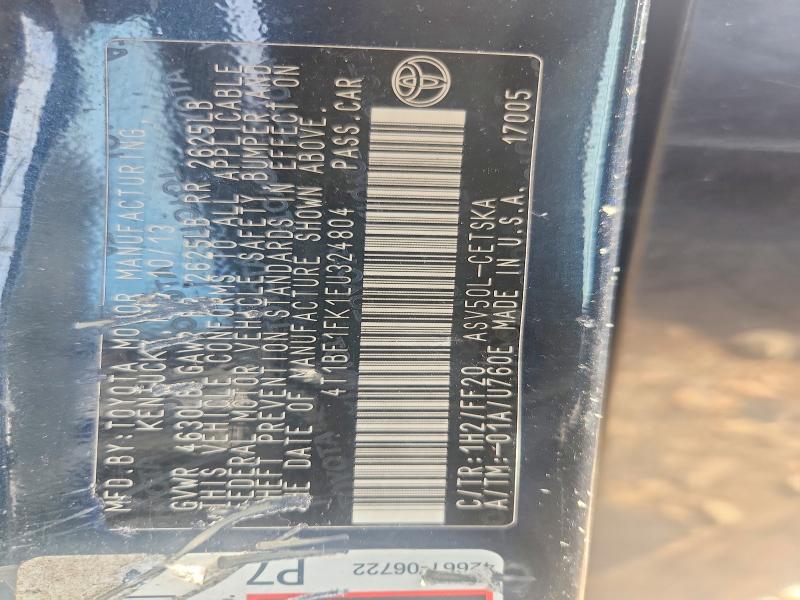 Продаж на аукціоні авто 2014 Toyota Camry, vin: 4T1BF1FK1EU324804, номер лоту: 69702676