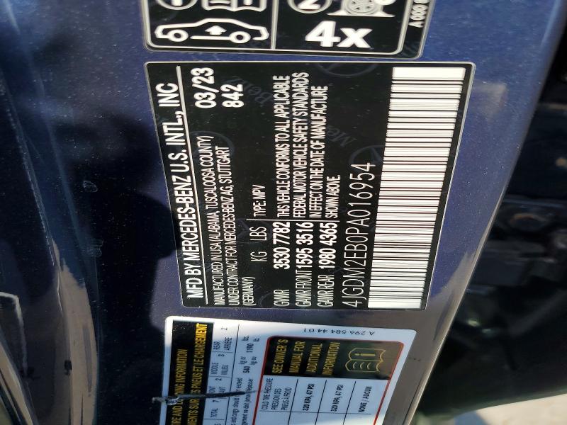 Продаж на аукціоні авто 2023 Mercedes-benz Eqs Suv, vin: 4JGDM2EB0PA016954, номер лоту: 69022546