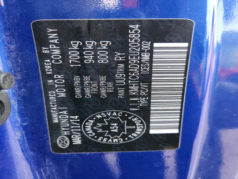 Продаж на аукціоні авто 2014 Hyundai Veloster, vin: KMHTC6AD9EU205854, номер лоту: 68678466