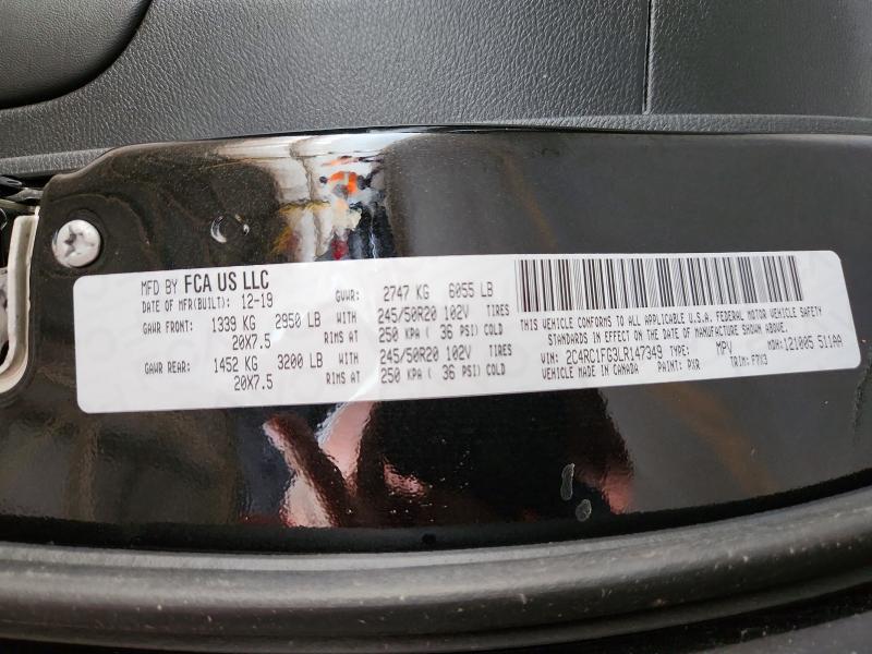 Продажа на аукционе авто 2020 Chrysler Pacifica, vin: 2C4RC1FG3LR147349, номер лота: 70303016