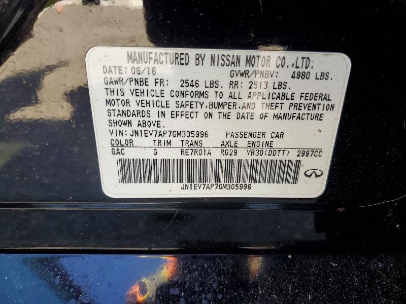 Продажа на аукционе авто 2016 Infiniti Q50, vin: JN1EV7AP7GM305996, номер лота: 69795976