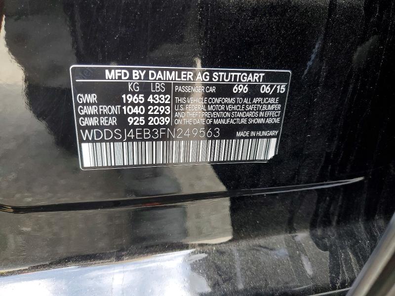 Продаж на аукціоні авто 2015 Mercedes-benz Cla, vin: WDDSJ4EB3FN249563, номер лоту: 68438176