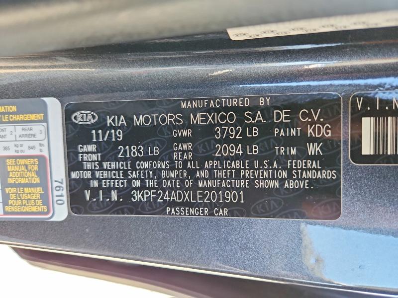 Продажа на аукционе авто 2020 Kia Forte, vin: 3KPF24ADXLE201901, номер лота: 69046006