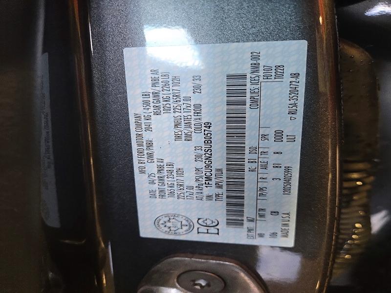 2025 Ford Escape მანქანა იყიდება აუქციონზე, vin: 1FMCU9GN2SUB05749, აუქციონის ნომერი: 70358316