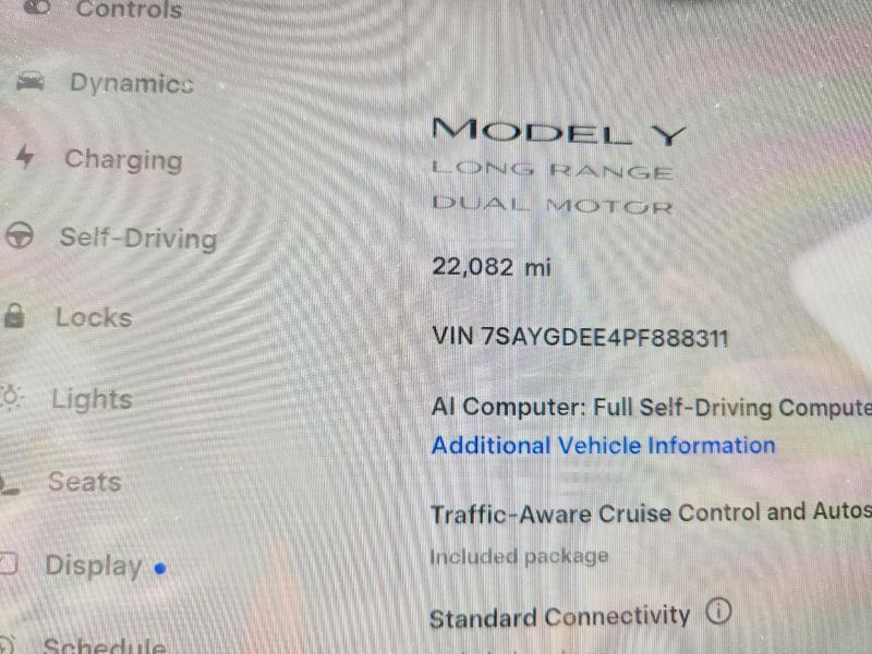 67099706 :رقم المزاد ، 7SAYGDEE4PF888311 vin ، 2023 Tesla Model Y مزاد بيع