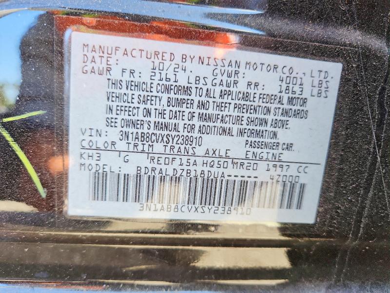 Продаж на аукціоні авто 2025 Nissan Sentra, vin: 3N1AB8CVXSY238910, номер лоту: 59805906
