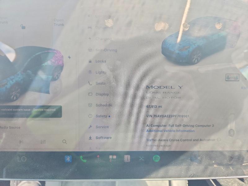 Продаж на аукціоні авто 2023 Tesla Model Y, vin: 7SAYGAEE9PF769961, номер лоту: 66302496