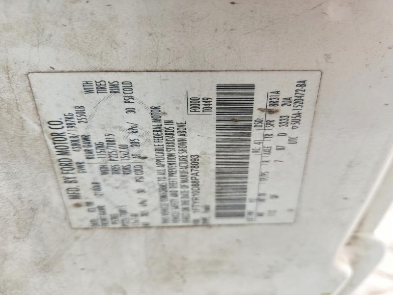 2008 Ford Ranger მანქანა იყიდება აუქციონზე, vin: 1FTYR10D88PA78093, აუქციონის ნომერი: 69519206