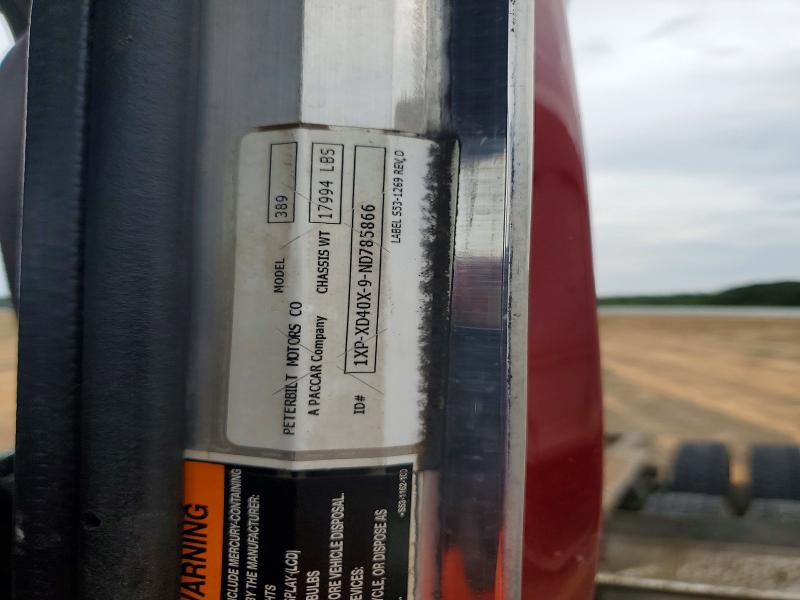 Продаж на аукціоні авто 2022 Peterbilt 389, vin: 1XPXD40X9ND785866, номер лоту: 67573906