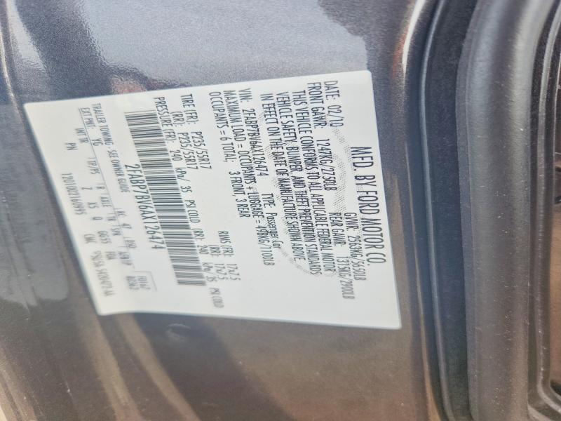 2010 Ford Crown Victoria მანქანა იყიდება აუქციონზე, vin: 2FABP7BV6AX126474, აუქციონის ნომერი: 68158856