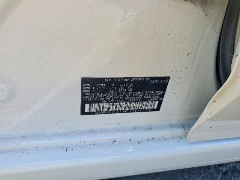 2018 Subaru Impreza მანქანა იყიდება აუქციონზე, vin: 4S3GKAA67J3620264, აუქციონის ნომერი: 68736406