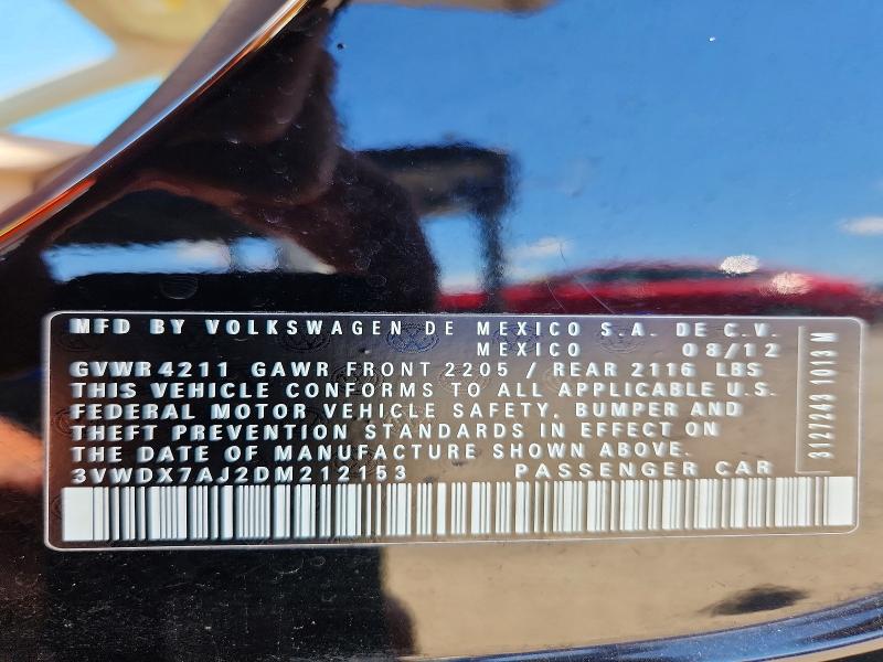 Продажа на аукционе авто 2013 Volkswagen Jetta, vin: 3VWDX7AJ2DM212153, номер лота: 67993426