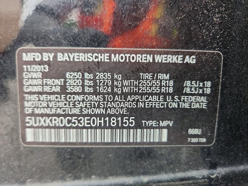 Продаж на аукціоні авто 2014 Bmw X5, vin: 5UXKR0C53E0H18155, номер лоту: 67488166