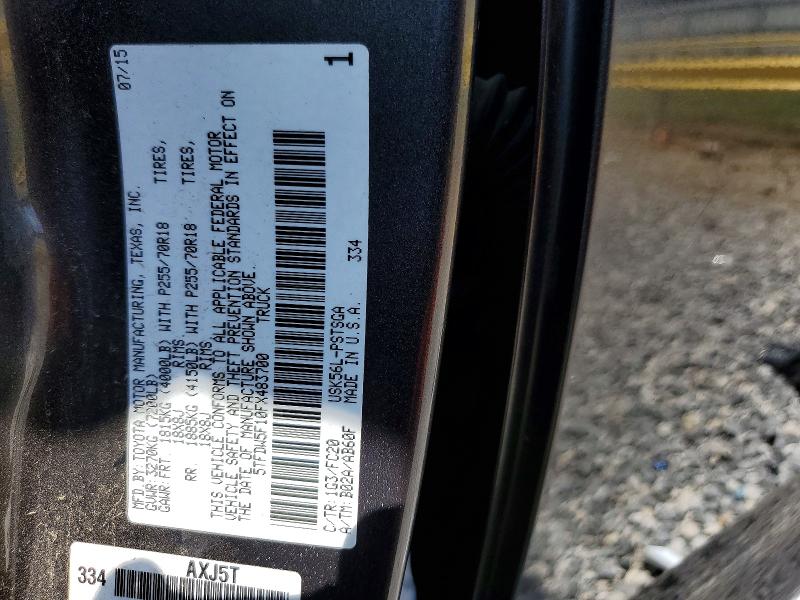 Продажа на аукционе авто 2015 Toyota Tundra, vin: 5TFDW5F10FX483700, номер лота: 68979466