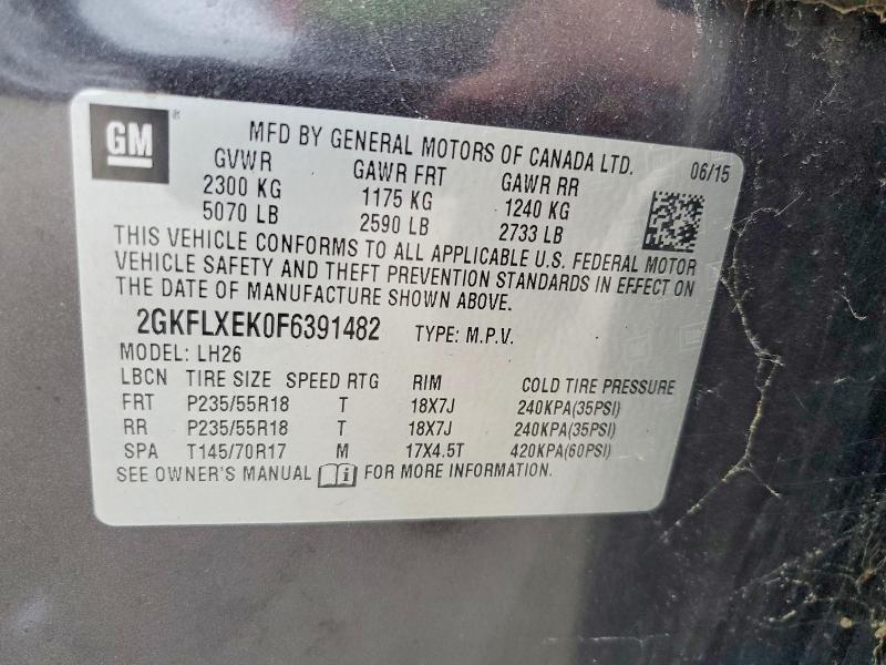 Продажа на аукционе авто 2015 Gmc Terrain, vin: 2GKFLXEK0F6391482, номер лота: 70102766