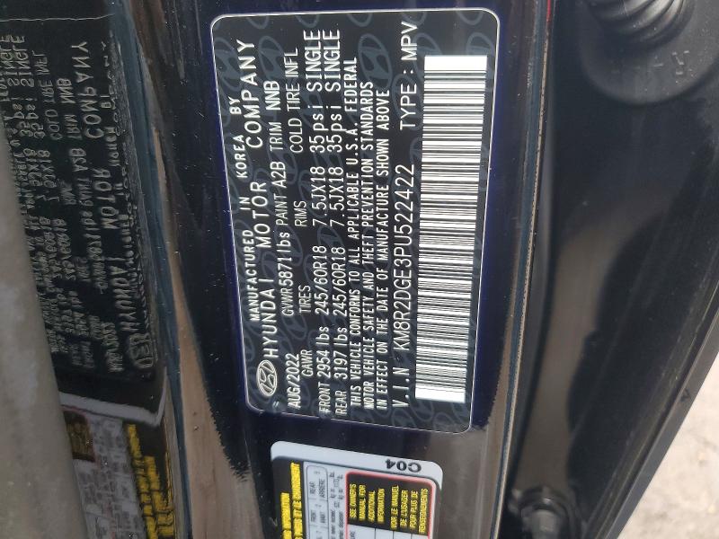 Продажа на аукционе авто 2023 Hyundai Palisade, vin: KM8R2DGE3PU522422, номер лота: 68418686
