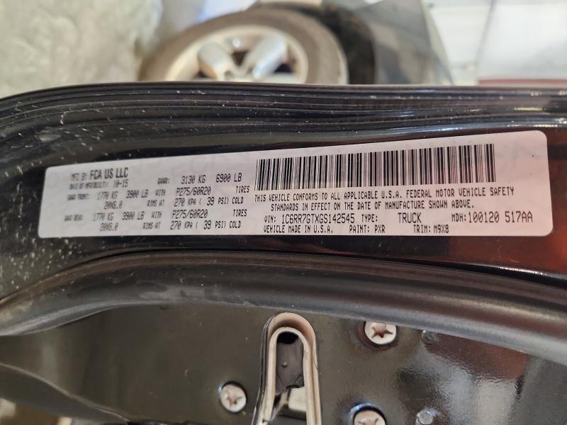 68080756 :رقم المزاد ، 1C6RR7GTXGS142545 vin ، 2016 Ram 1500 مزاد بيع