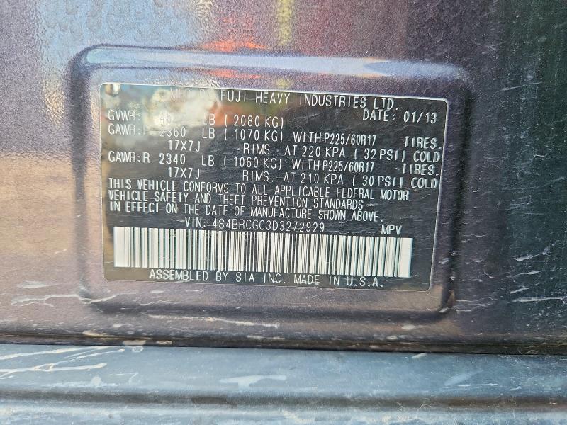 Продажа на аукционе авто 2013 Subaru Outback, vin: 4S4BRCGC3D3272929, номер лота: 67112146
