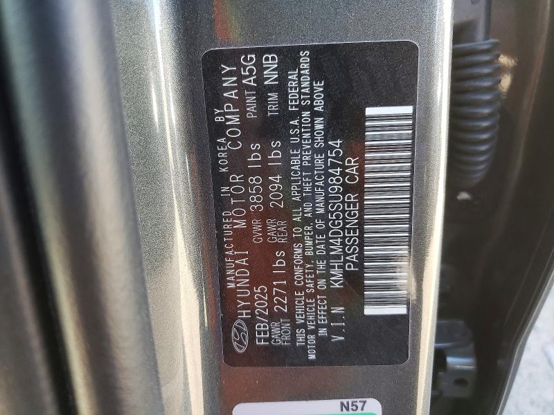 68880656 :رقم المزاد ، KMHLM4DG5SU984754 vin ، 2025 Hyundai Elantra مزاد بيع