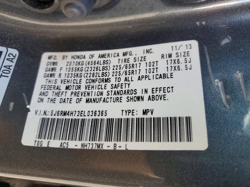 Aukcja sprzedaży 2014 Honda Cr-v, vin: 5J6RM4H73EL036365, numer aukcji: 70290126