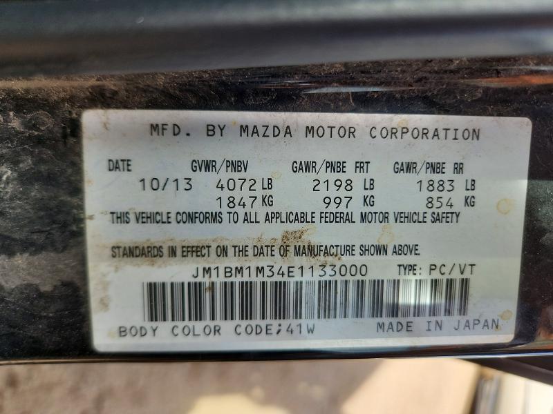 Продажа на аукционе авто 2014 Mazda 3, vin: JM1BM1M34E1133000, номер лота: 70682776
