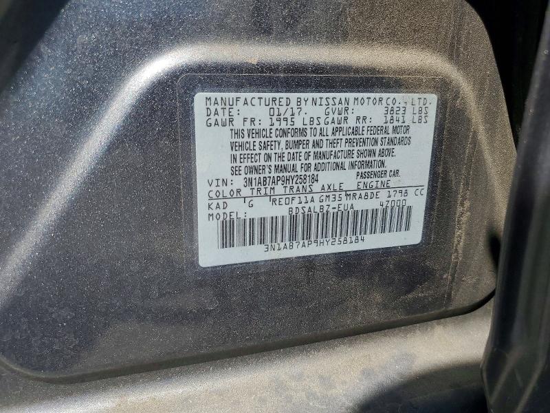 Продажа на аукционе авто 2017 Nissan Sentra, vin: 3N1AB7AP9HY258184, номер лота: 68100516