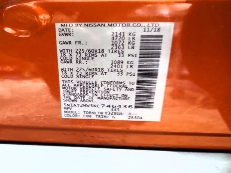 Продаж на аукціоні авто 2019 Nissan Rogue, vin: 5N1AT2MV3KC746436, номер лоту: 68585926