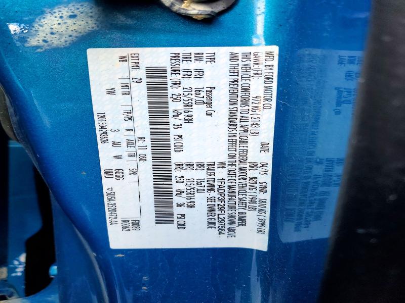 Продаж на аукціоні авто 2015 Ford Focus, vin: 1FADP3F29FL297564, номер лоту: 66430656