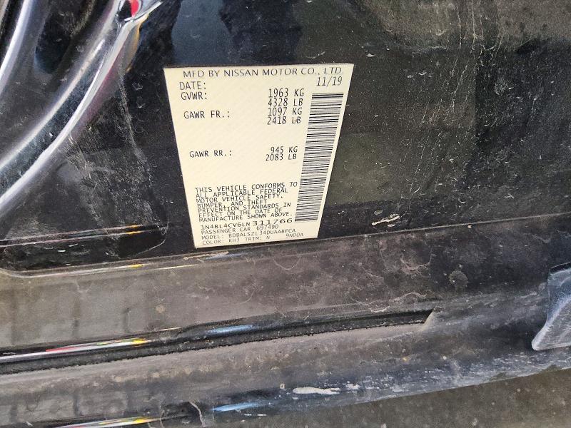 Aukcja sprzedaży 2020 Nissan Altima, vin: 1N4BL4CV6LN311766, numer aukcji: 66773186