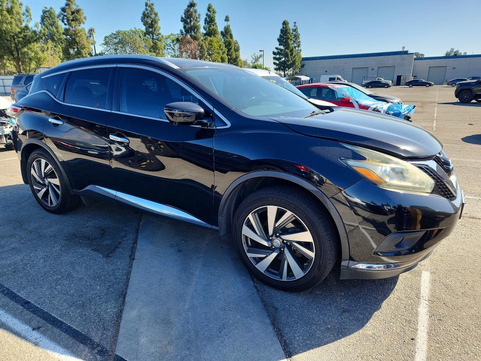 Auction sale of the 2016 Nissan Murano, vin: 5N1AZ2MG1GN106740, lot number: 70621296