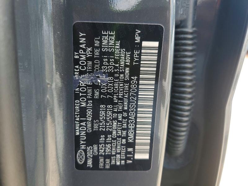 Aukcja sprzedaży 2025 Hyundai Kona, vin: KM8HB3AB3SU270894, numer aukcji: 67100056