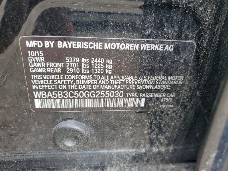 Продажа на аукционе авто 2016 Bmw 535, vin: WBA5B3C50GG255030, номер лота: 68334286