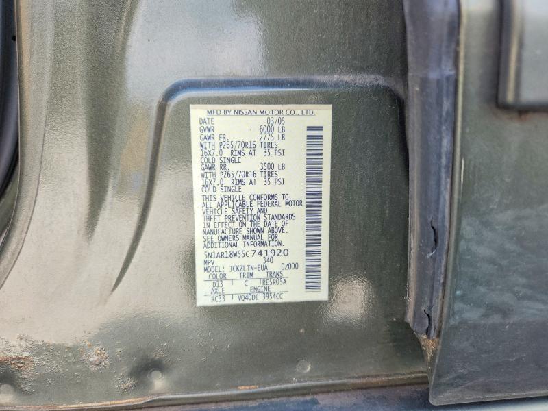 Продажа на аукционе авто 2005 Nissan Pathfinder, vin: 5N1AR18W55C741920, номер лота: 69382606