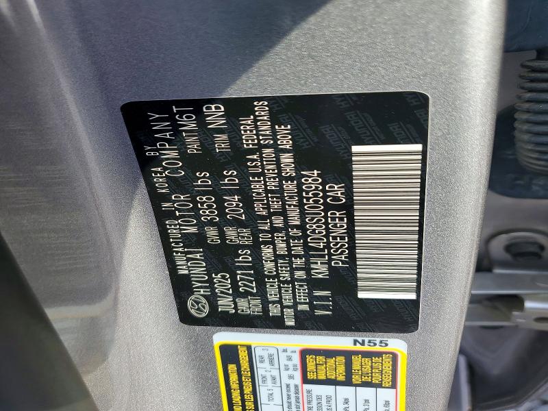 Aukcja sprzedaży 2025 Hyundai Elantra, vin: KMHLL4DG8SU055984, numer aukcji: 67738156