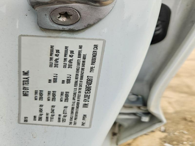 Auction sale of the 2019 Tesla Model 3, vin: 5YJ3E1EA6KF483617, lot number: 66423626