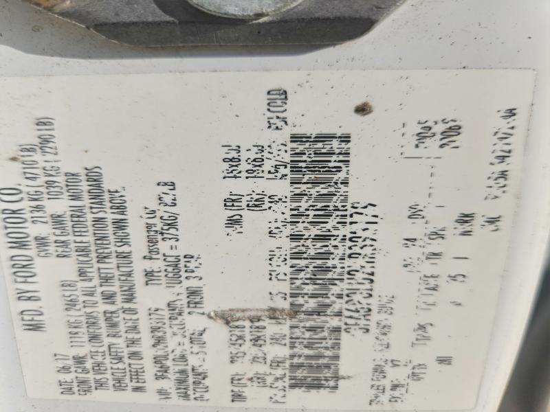 69230736 :رقم المزاد ، 3FA6P0LU2HR393179 vin ، 2017 Ford Fusion مزاد بيع
